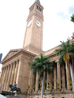Bis Anfang der 60-er Jahre höchstes Gebäude der Stadt: City Hall von Brisbane
