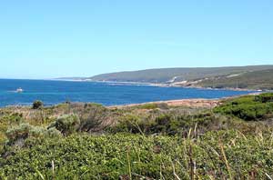 Blick vom Cape Leeuwin auf die Flinders Bay