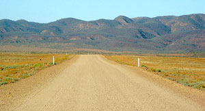 Verbindungsstraße von Balcanoona nach Iga Warta und Copley