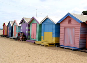 Strandhäuschen am Beach von Brighton