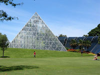 Glaspyramide: Gewächshaus im Royal Botanic Garden