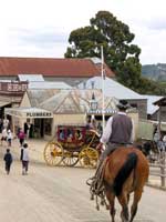 Die Zeiten des Goldrausches kann der Besucher in Soverign Hill bei Ballarat nachempfinden