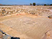 Bodenmosaiken im antiken Olynthos