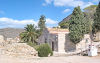 Kirche am zentralen Platz der Lepra-Kolonie