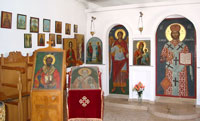 Ikonen im Innern der Kapelle Agios Nicolaos bei Kanistro