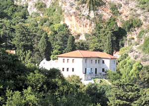 Idyllische Lage: Kloster Savathianon