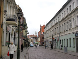 Einkaufsstraße Vilniaus in der Altstadt von Kaunas (Foto: Eichner-Ramm)