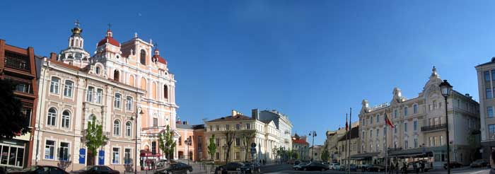 Rathausplatz von Vilnius (Foto: Eichner-Ramm)