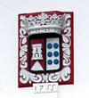 Solar de Nossa Senhora dos Remédios: Wappen mit Jahreszahl 1755 (Foto: Eichner-Ramm)