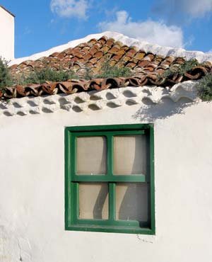 Idylle an der Ostküste: Dach eines Hauses in Arico