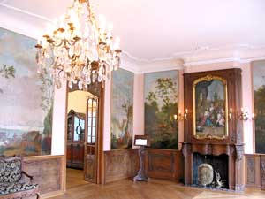 Tapetenmalereien in einem Saal des Couven-Museums