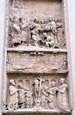 Relief an der Außenmauer der Frauenkirche