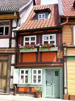 Das kleinste Haus in Wernigerode ist gerade einmal zwei Fenster breit