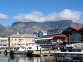 Blick von der Waterfront in Kapstadt zum Tafelberg